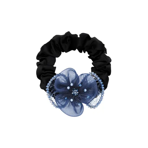 ROYALSASA Шелковый шифон искусственный кристалл резинка для волос женский