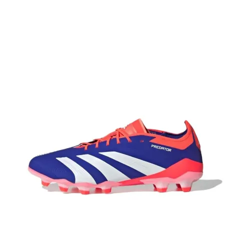 Adidas Predator Elite Футбольные бутсы Низкий топ Прозрачный Синий/Обувь Белый/Солнечный Красный Мужской