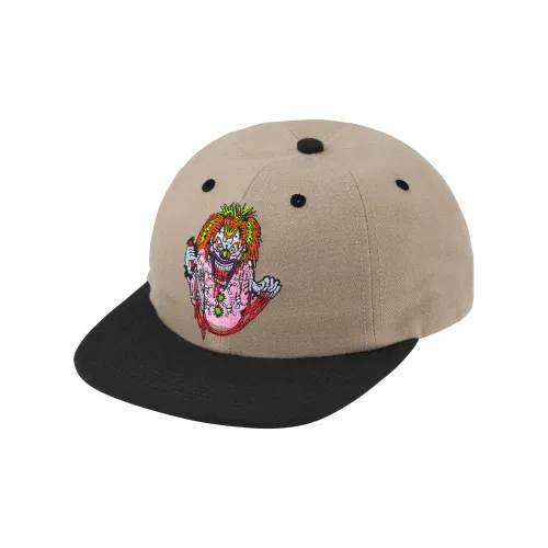 Supreme Смесовая шерсть Кепки Унисекс Бежевый