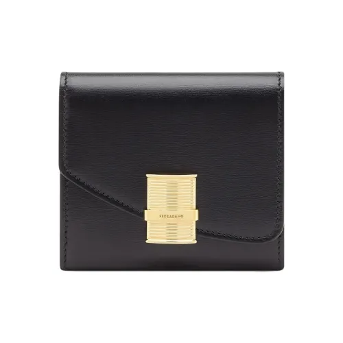 Ferragamo Palmellato Телячья кожа Кошелек Женские Черный