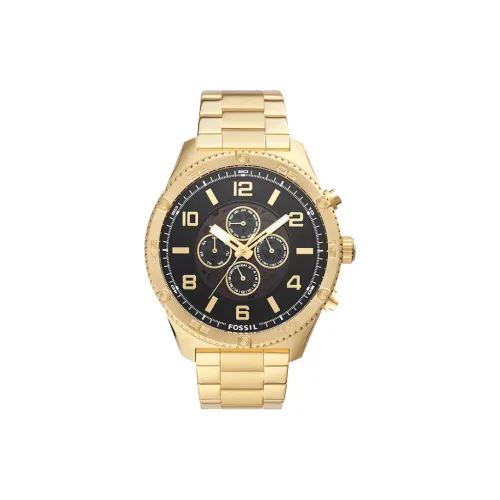 FOSSIL Наручные часы Автоматический механический механизм Нержавеющая сталь Ремешок 50 мм Черный циферблат Мужские часы