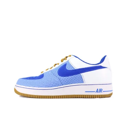 Nike Air Force 1 07 Премиум Амортизация Износостойкий Низкий Топ Скейтборд Кроссовки Унисекс Синий