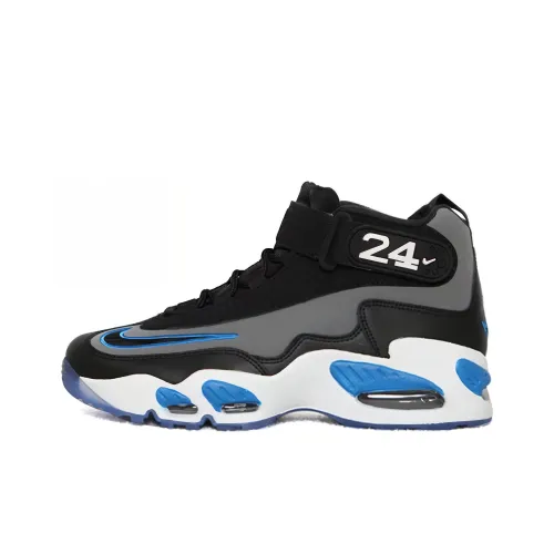 Nike Air Griffey Max 1 Амортизация MID Топ Винтажные баскетбольные кроссовки Мужской Черный серый синий