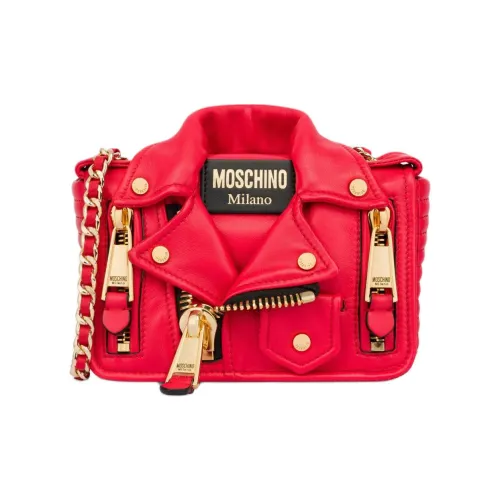 MOSCHINO Овчина Сумка через плечо Маленькая Женская Красная