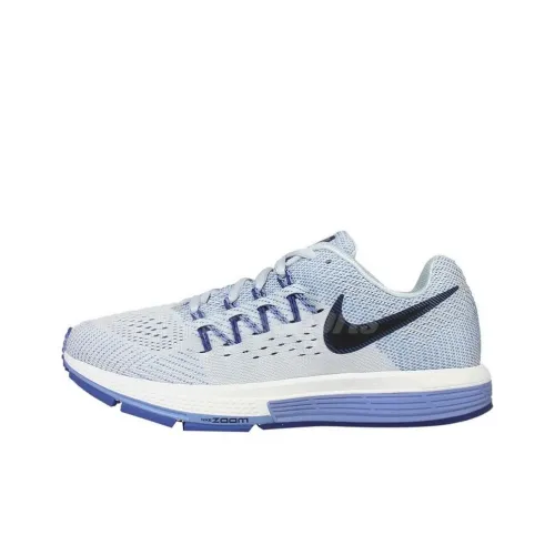 Nike Air Zoom Vomero 10 Slip-Resistant Abrasion-Resistant Low Top Casual Running Shoes Women's Blue Narrow Width