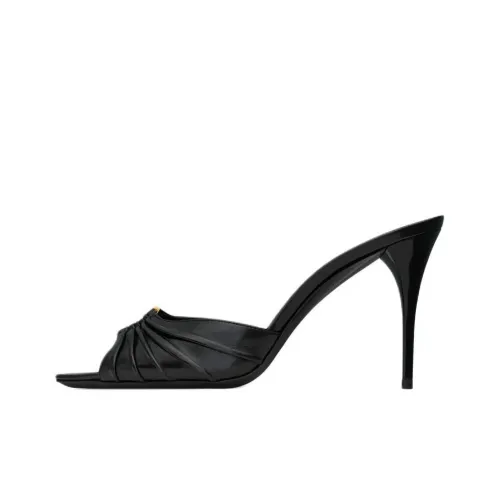SAINT LAURENT Слипоны 9 см Женские Черные