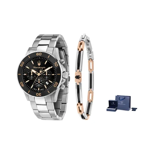 Maserati Кварц Мужские Часы 43 мм Черные