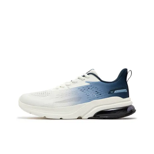 361° Тип Амортизация И Дышащий Низкий Топ Беговые кроссовки Мужские Белый Синий