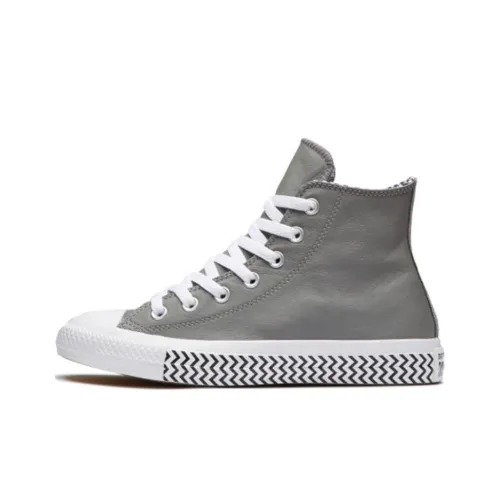 Converse Chuck Taylor All Star Abrasion Resistant Покрытие Высокие Кеды Женские Серый Белый
