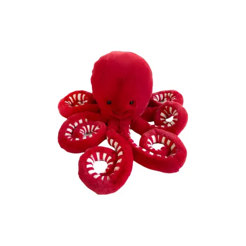 JELLYCAT Ocean Series Красный Крокодил Кукла Плюшевая Кукла 27см 47см Высота в Сидячем Позе