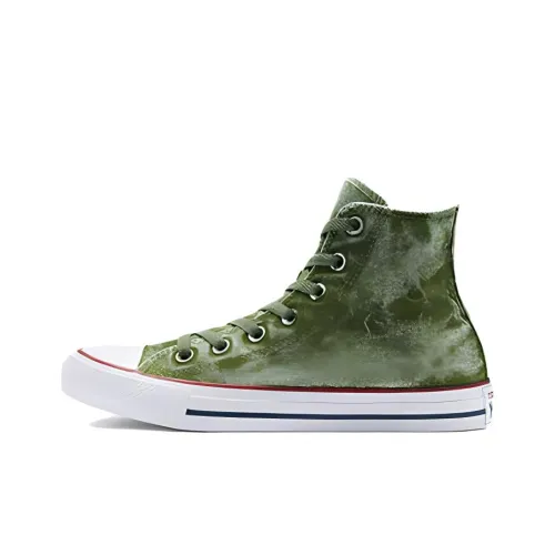 Converse Chuck Taylor All Star Износостойкий и Легкий Высокий Топ Кеды Унисекс Зеленый