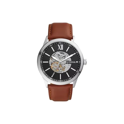 FOSSIL Автоматический Механический Механизм Мужские Часы 48 мм Черный