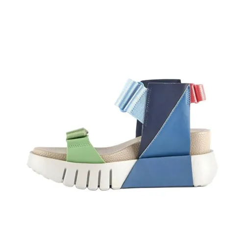 UNITED NUDE DELTA RUN One Ремешок Сандалии 6,5 см Женские Синий Зеленый