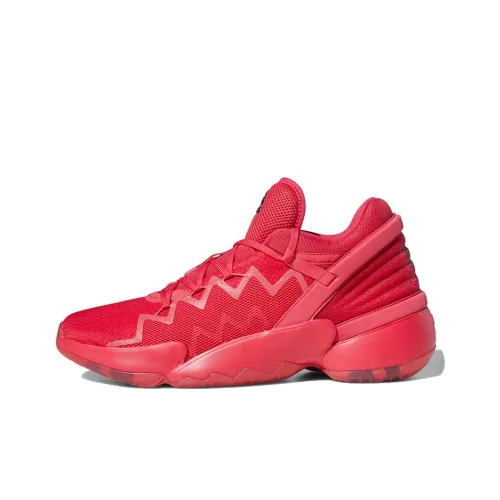 Adidas D.O.N. Issue #2 Дышащий MID Баскетбольные кроссовки Унисекс Красный Черный