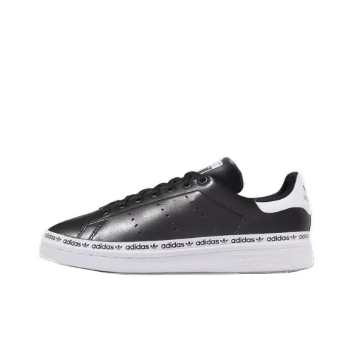 Adidas Originals STAN SMITH Collection Slip-Resistant Low Top Скейтборд Кроссовки Женские Черный Белый