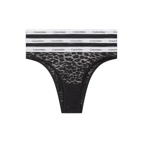 Calvin Klein Трусы Европейская версия Женские 3 упаковки Черный