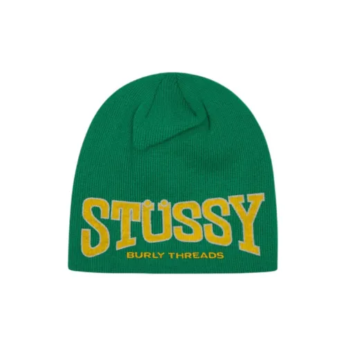 Stussy Acrylic Beanies Men's Green Stussy Акриловые Шапки-бини Мужские Зеленые