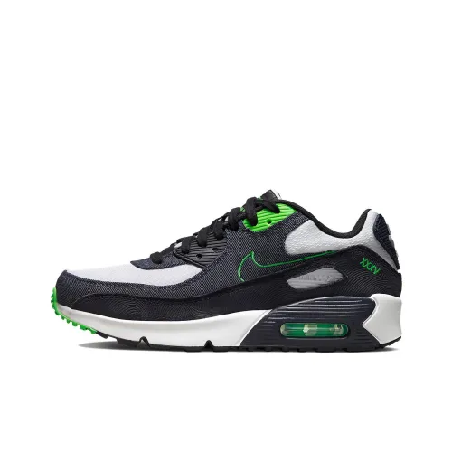 Nike Air Max 90 Low Топ Беговые кроссовки Мужской Черный Зеленый