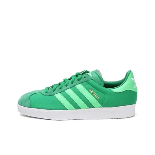 Adidas Originals Gazelle Аbrasion Resistant Дышащие Низкие Кроссовки для Скейтбординга Унисекс Зеленые