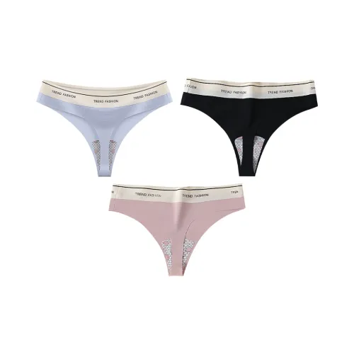 MADALLO 3 Pack Синий + Розовый + Черный Женские Стринги