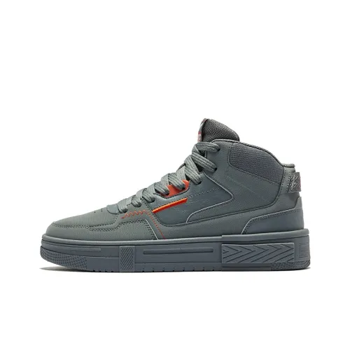Erke Compact 3 Abrasion Resistant Bottom Resistant MID Top Скейтборд Кроссовки Мужские Dark Cool Gray