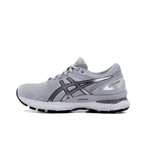 Asics Гель Nimbus 22 Low Топ Беговые кроссовки Женские Серебряный Серый
