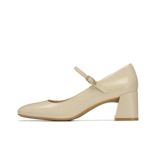 73Hours Каштановый Торт Грубый каблук Туфли Мэри Джейн 6 см Женские