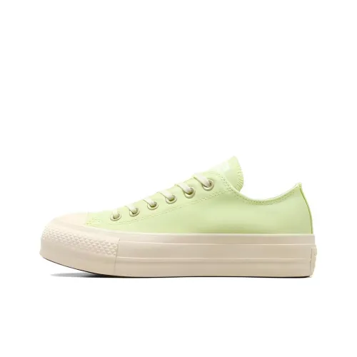 Converse Chuck Taylor All Star Low Top Canvas Shoes Neon Green/Ecru Women's