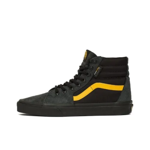 VANS SK8 CORDURA Покрытие Высокие Кроссовки для Скейтбординга Унисекс Черный Желтый