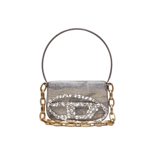 DIESEL Хлопок с Полиэстером Сумка через плечо Женская Серая Коричневая