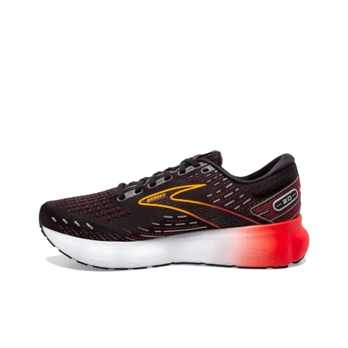 Brooks Glycerin GTS Износостойкий и Легкий Низкий Топ Беговые кроссовки Мужские Красные