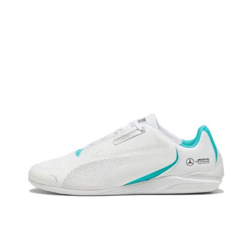 PUMA Mercedes Amg Slip-resistant Abrasion-resistant Low Top Беговые кроссовки Унисекс Белый Зеленый