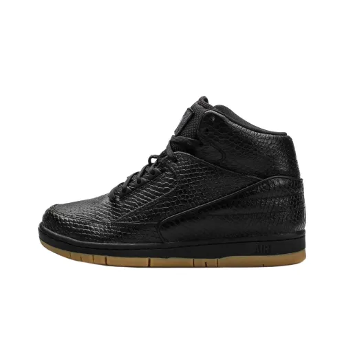 Nike Air Python PRM Slip-Resistant MID Топ Винтажные Баскетбольные Кроссовки Мужские Черные