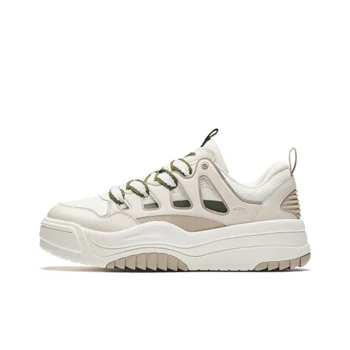 ANTA Life Collection Slip-resistant Abrasion-resistant Low Top Скейтборд Кроссовки Мужские Бежевые