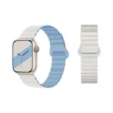 Силиконовый ремешок - Туманный белый и светло-синий