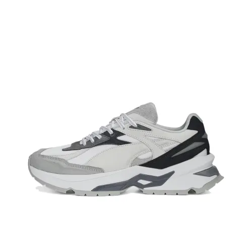 PUMA Нано Shock Absorbers Противоскользящие Устойчивые к истиранию Низкий Топ Беговые кроссовки Женские Серый Черный