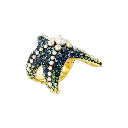 Swarovski Artificial Crystal Rings Women's Multicolor