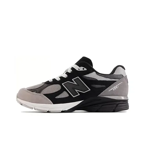 DTRL x New Balance NB 990 V3 Low Топ Беговые кроссовки Мужской Черный Серый