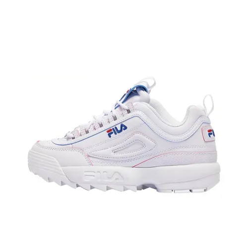 FILA Износостойкий Дышащий Низкий Топ Повседневная Обувь Унисекс Белый