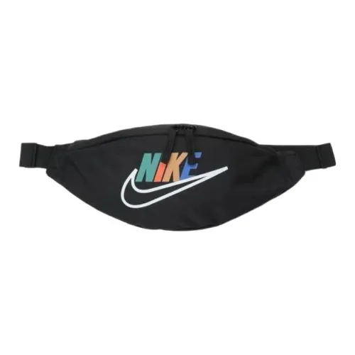 Nike Ткань Одно плечо Через плечо Бананка Обычный Унисекс Черный