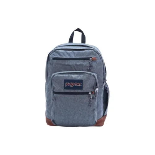 Jansport Ткань с кожаными вставками большой рюкзак унисекс темно-серый