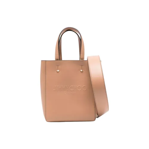 Jimmy Choo Сумка Tote из коровьей кожи Сумка для покупок Сумка через плечо Сумка маленькая Женская Светло-коричневая