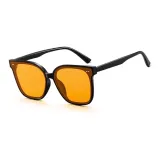 Чёрная оправа с оранжевыми линзами