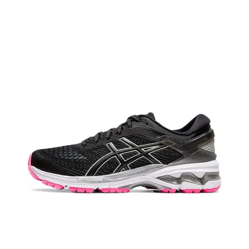 Asics Gel Kayano 26 Low Top Беговые кроссовки Женские Черный Розовый