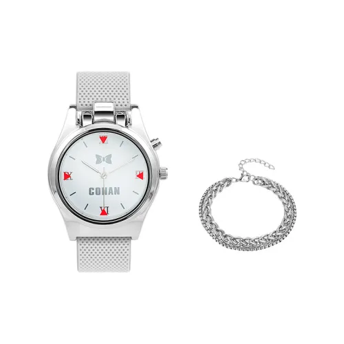 ingyunshi Detective Conan Case CLOSED За кулисами Детектив Лазерный кварцевый механизм Силиконовый ремешок Часы