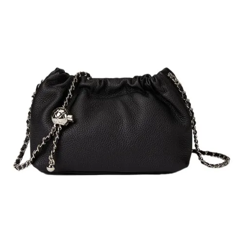 ST SAT Сумка через плечо из крупнозернистой текстуры коровьей кожи большая женская элегантная белая элегантная черная