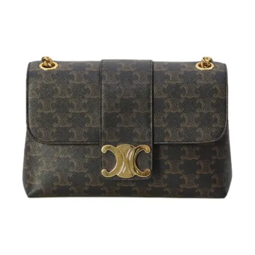 CELINE Полиуретан Сумка через плечо Сумка на плечо Женская Коричневая