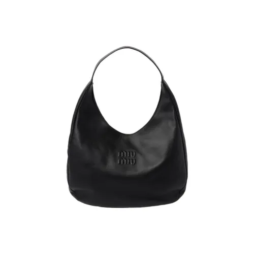 MIU MIU Сумка из кожи сумка-хобо сумка через плечо женская черная