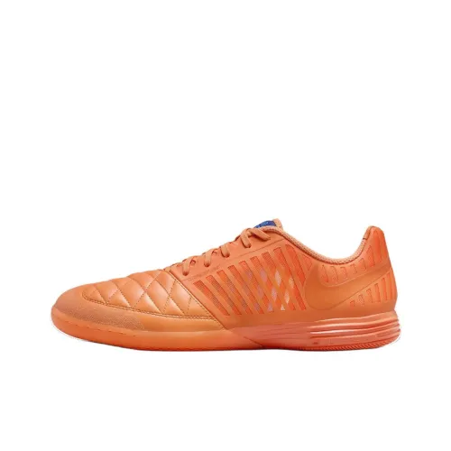 nike Lunar Gato TF Шипы Амортизаторы Slip-resistant Abrasion-resistant Футбольные бутсы Мужской Orange