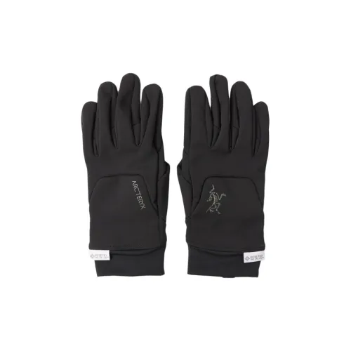 Arcteryx Кожа Вязаные Перчатки Мужские Черные